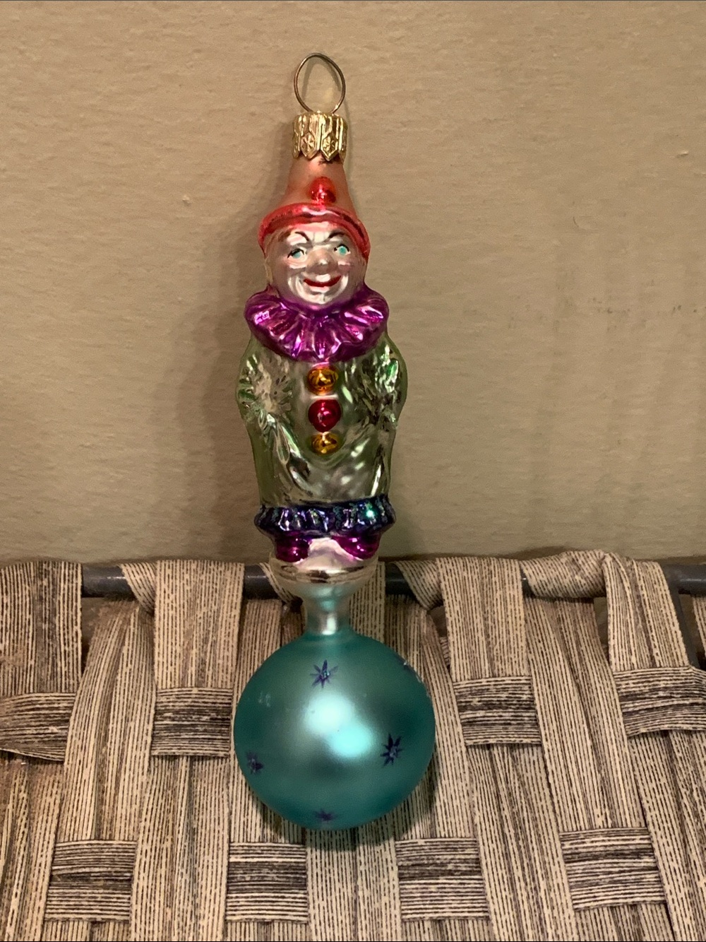 Christopher radko circus star clown ornament 1993